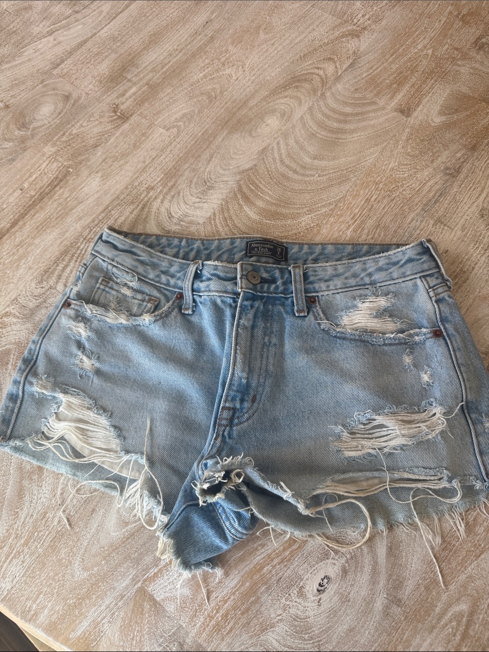 Abercrombie and Fitch low rise cut offs